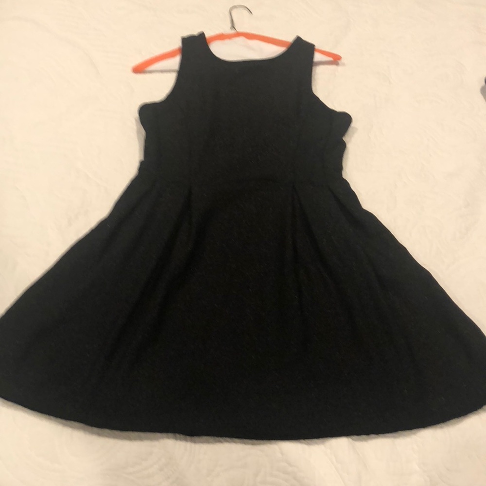 Black racer back dress